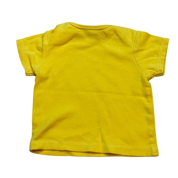 90s Disney Baby Winnie The Pooh Yellow Short Sleeve T-Shirt 9 Months - Picture 2 of 6